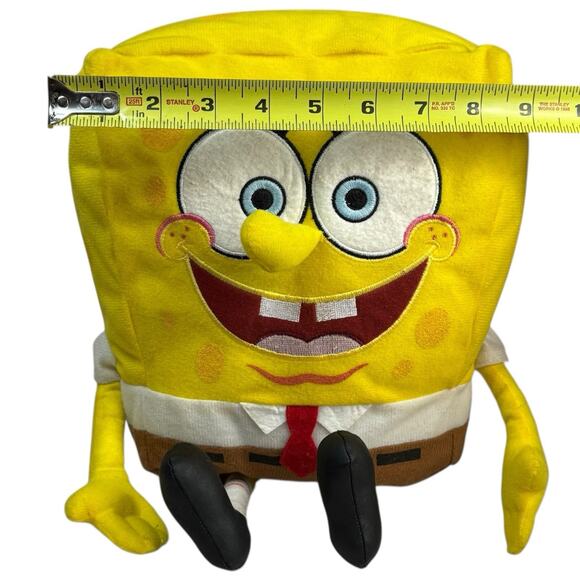 VTG 2003 SpongeBob SquarePants Stuffed Plush Bag Backpack 10" Nickelodeon Y2K - Picture 5 of 16